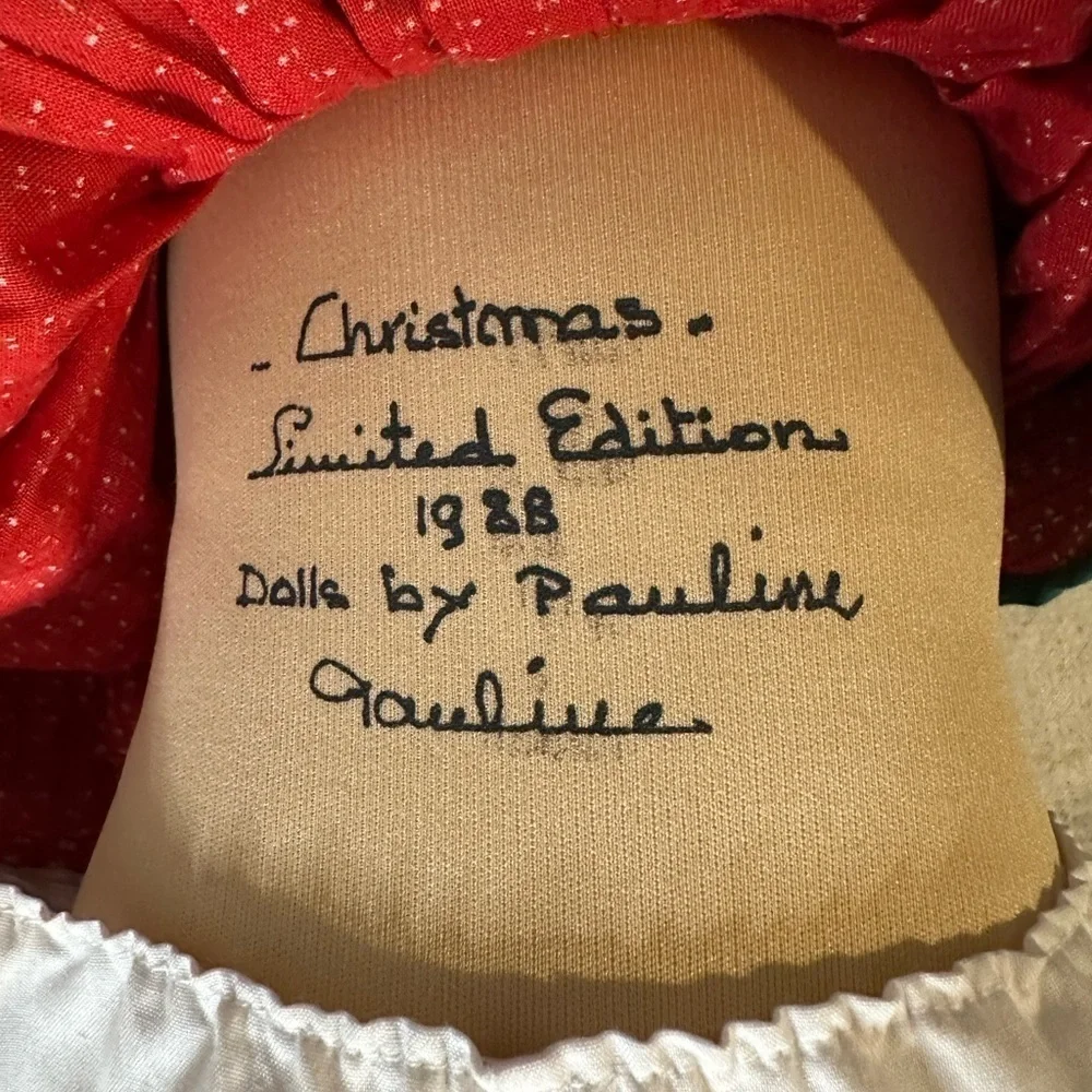 Pauline Dolls Vintage Christmas 1988 Limited Edition